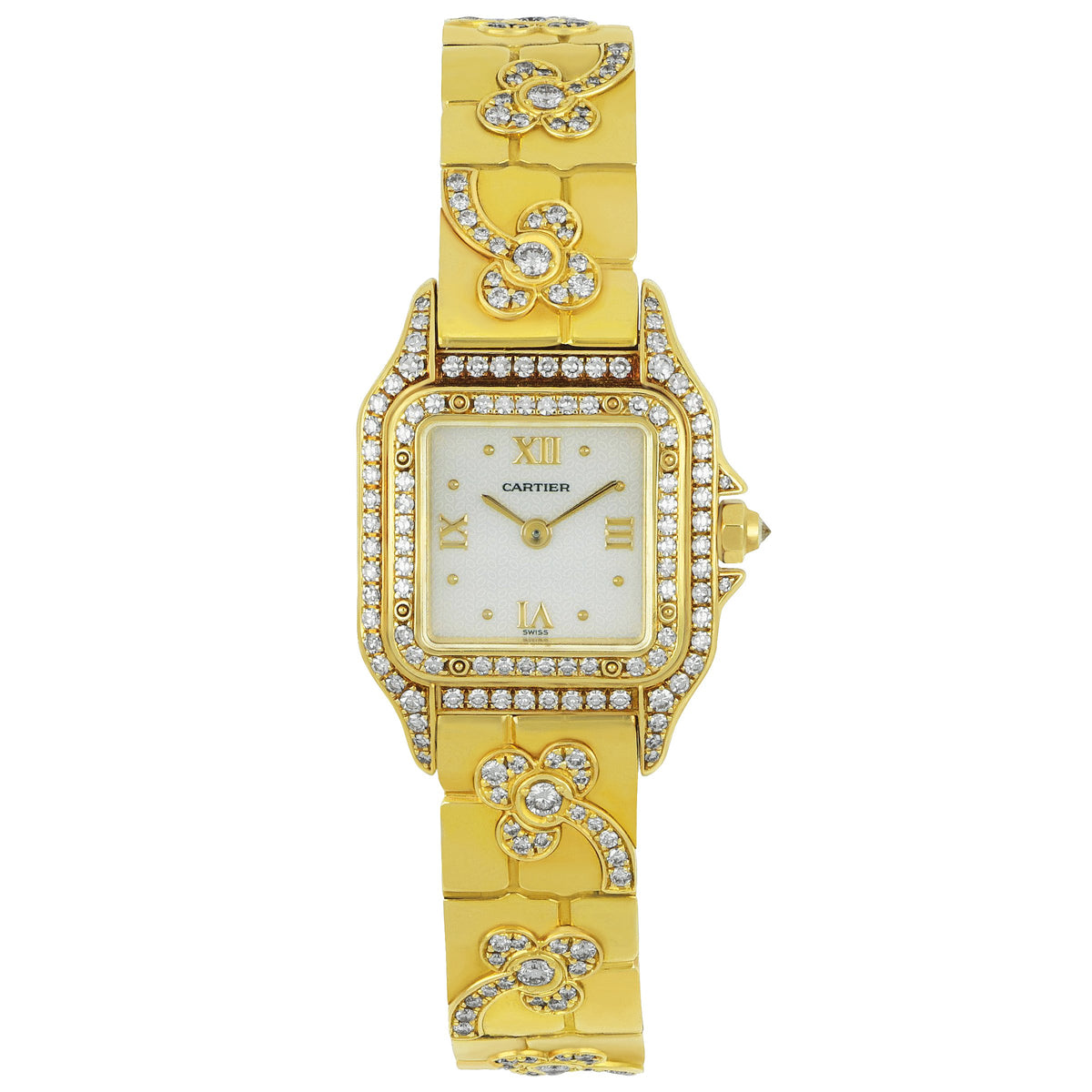 Cartier 18 clearance karat gold watch