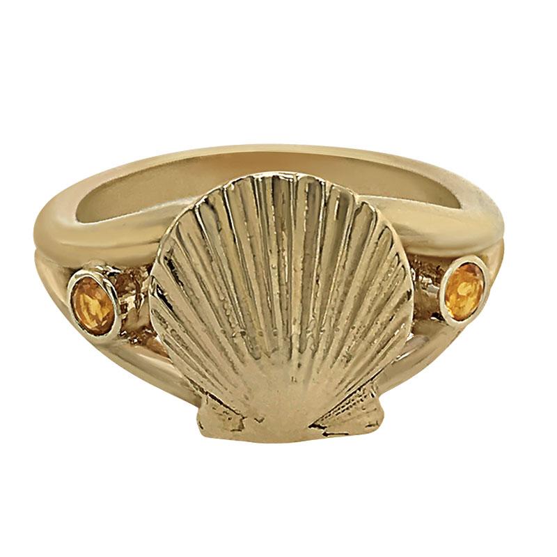 Scallop Shell Ring, Jewel In the Sea