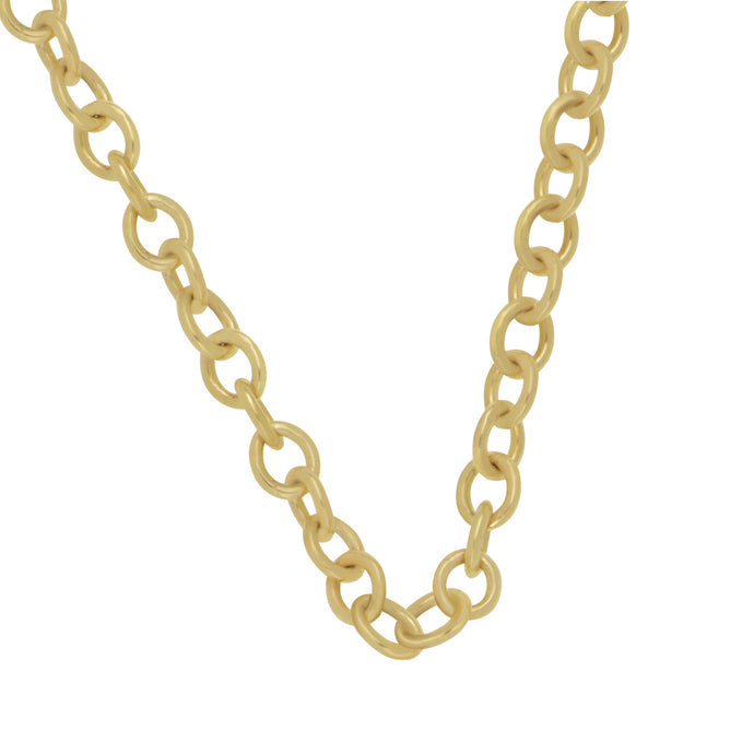 18k Yellow Gold 3.5mm Rolo Chain 24