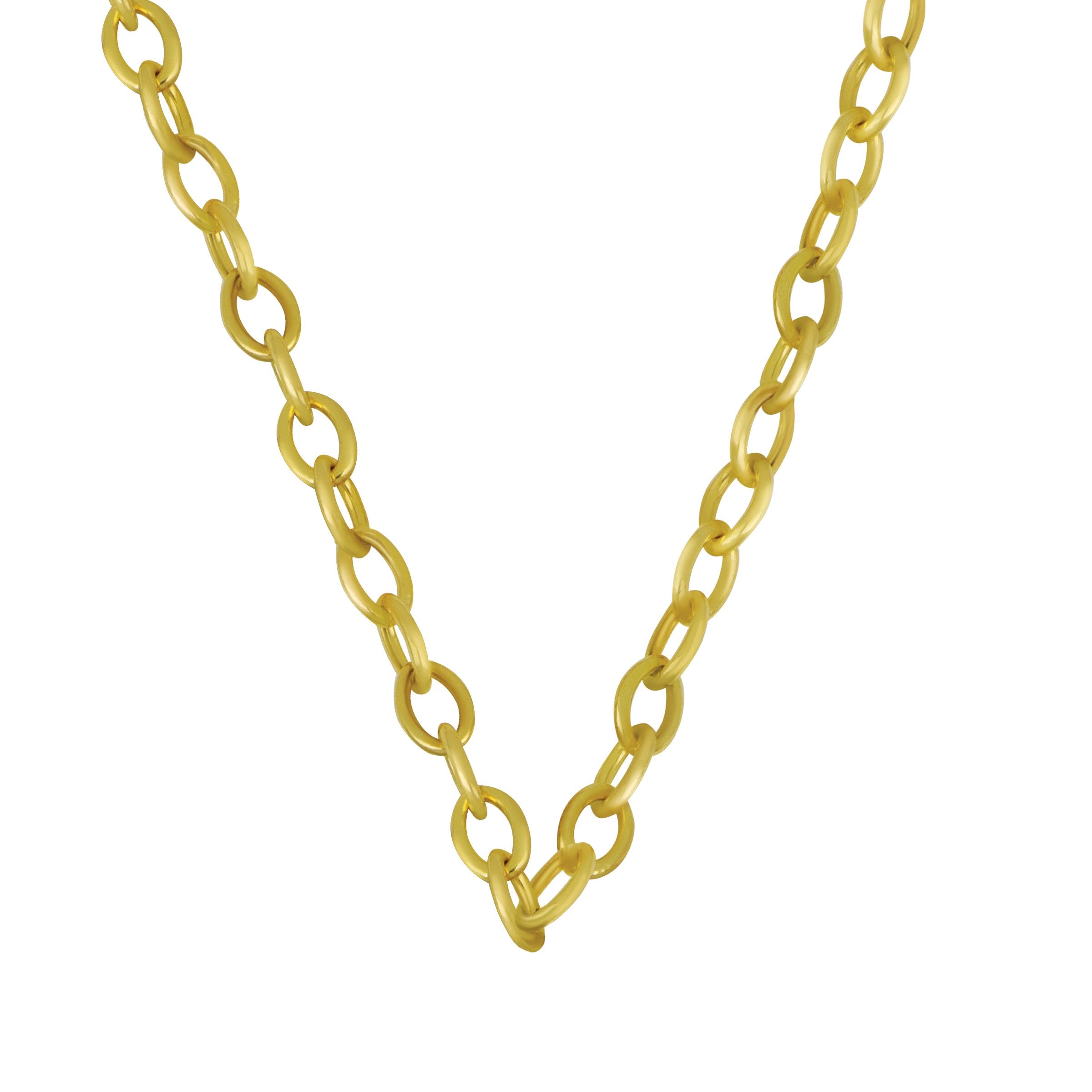 1pc 6mm 18K Solid Yellow Gold Chain Necklaces for Men and Women, Golden Necklace, Ball Chain, Hiphop Jewelry, Jewels, Anniversary Gift,Temu