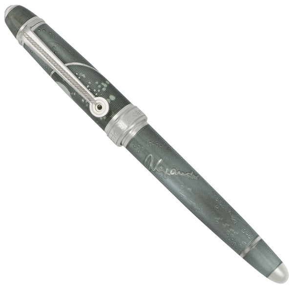 David Oscarson Sterling Silver and Enamel Alexander Fleming Grey and White Rollerball Pen #17 of 73