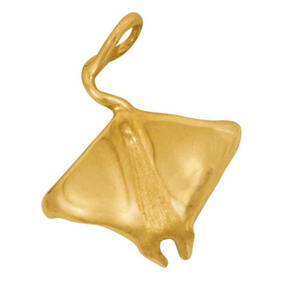 14k Yellow Gold Small Stingray Pendant