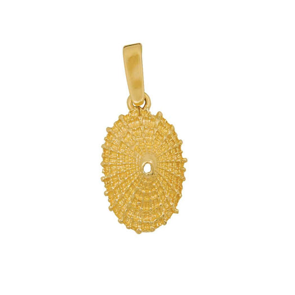 14k Yellow Gold Small Limpet Shell Pendant