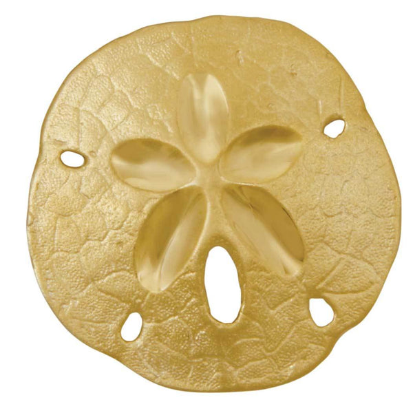 14k Yellow Gold 27mm Large Sanddollar Pendant