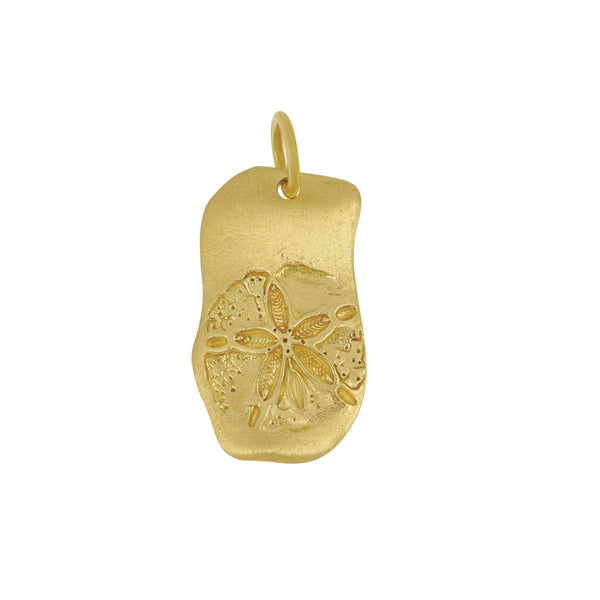 14k Yellow Gold Sanddollar Tag 