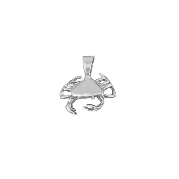 Sterling Silver Tiny Crab Pendant