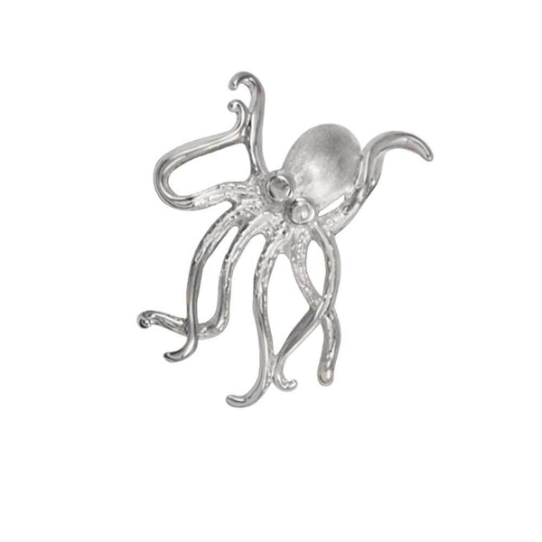 Sterling Silver Octopus Pendant