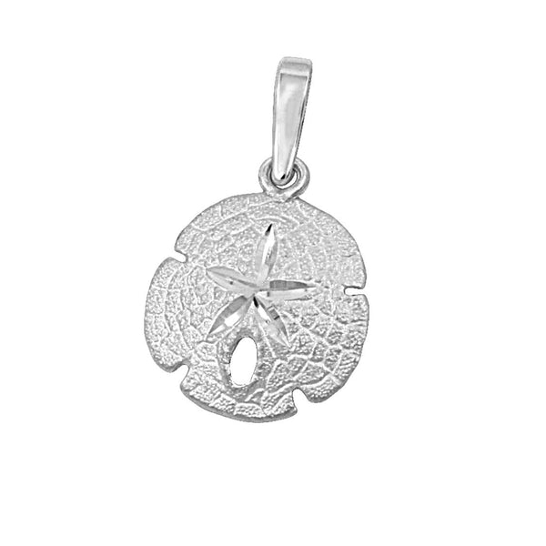 Sterling Silver 14mm Sanddollar Pendant