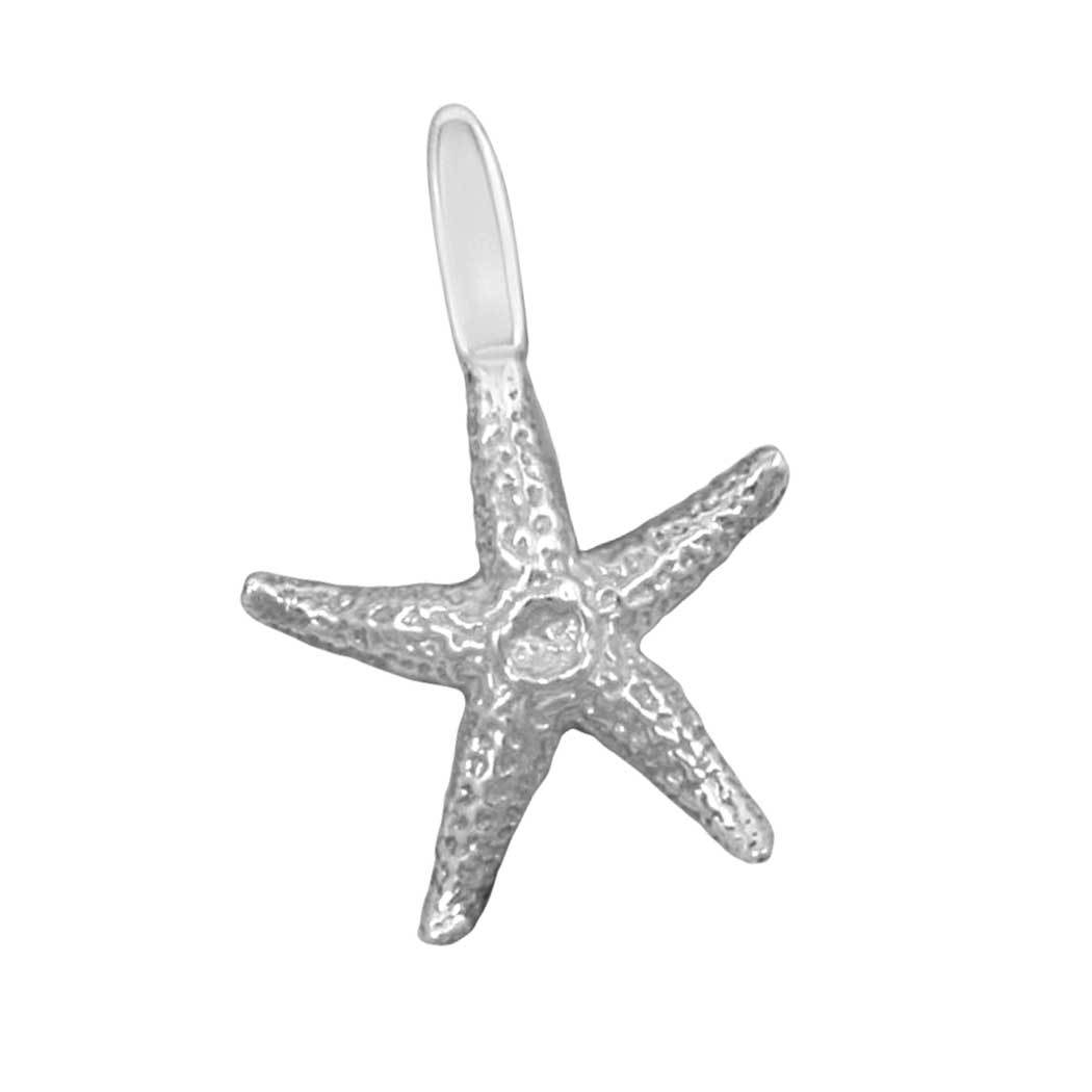 Sterling Silver Small Real Starfish Pendant