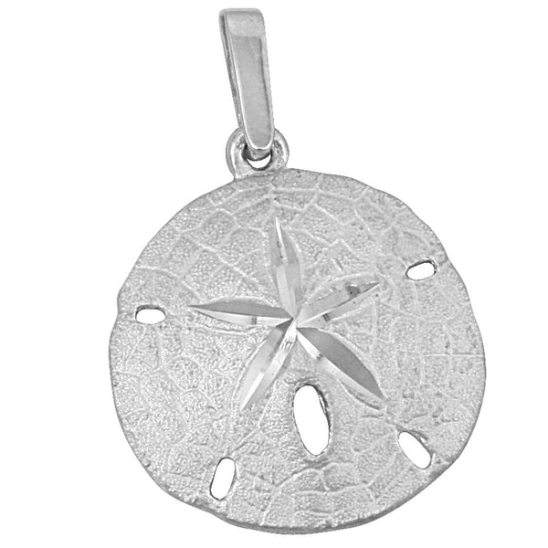 Sterling Silver 23mm Sanddollar Pendant