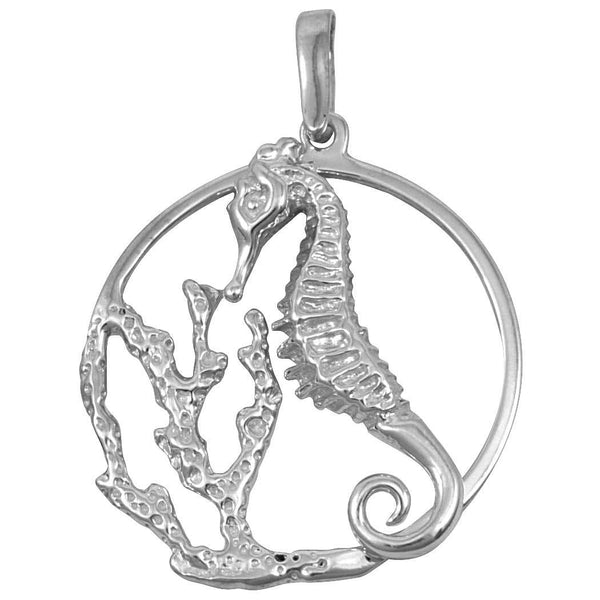 Sterling Silver Seahorse Reef Pendant