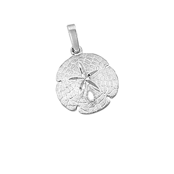 Sterling Silver 20mm Sanddollar Pendant