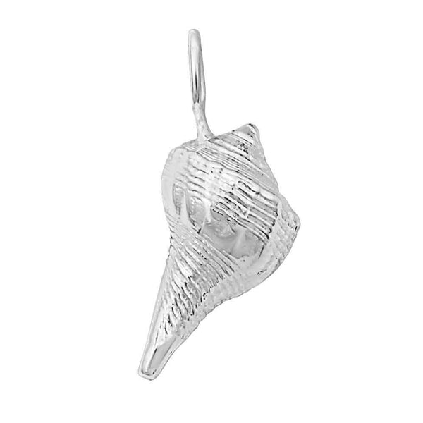 Sterling Silver Medium Whelk Shell Pendant