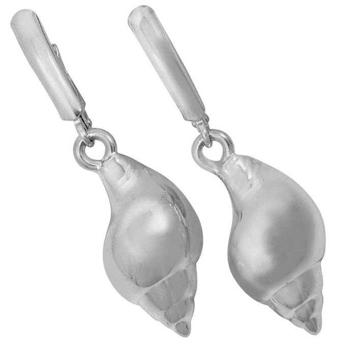 Sterling Silver Medium Tulip Euro Wire Earrings