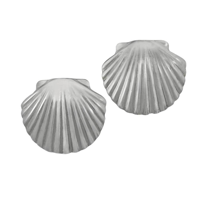 Sterling Silver Small Scallop Earrings