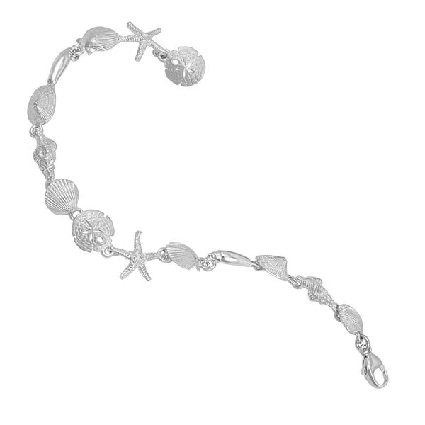 Sterling Silver Tiny Sealife Bracelet