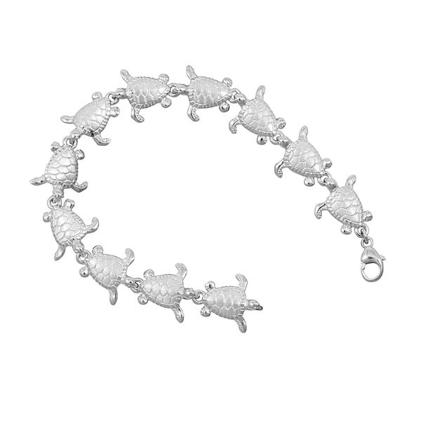 Sterling Silver Small Turtle Bracelet