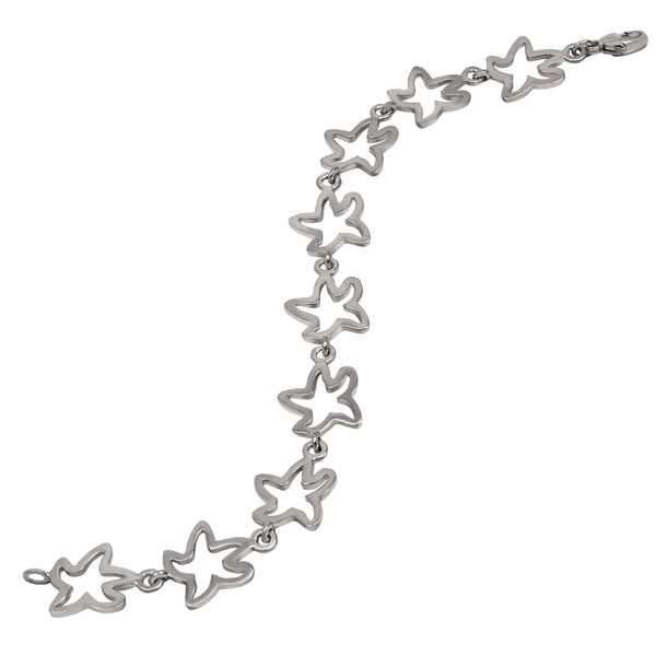 Sterling Silver Medium Tanline Starfish Bracelet