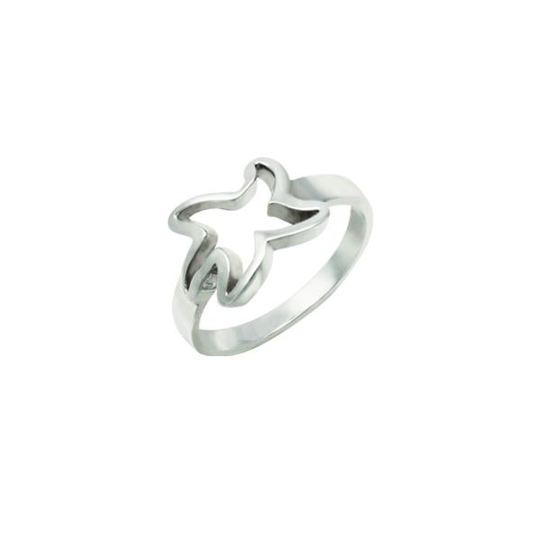 Sterling Silver Large Tanline Starfish Ring