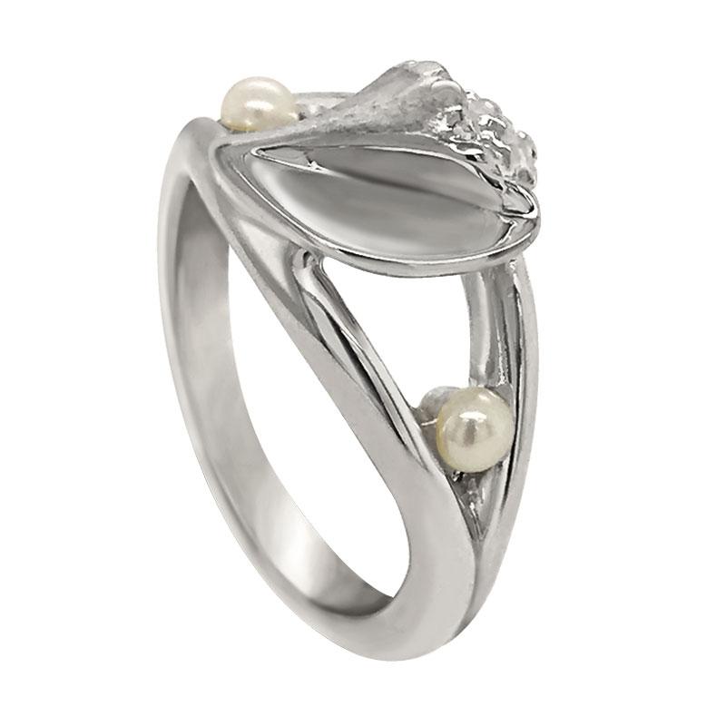 Shell Pearl Ring Mother of Pearls Natural Shell Pearl June 