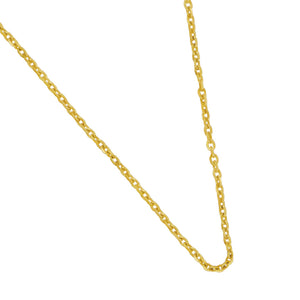 14 Karat Yelow Gold 18" 1.1mm D/C Cable Chain