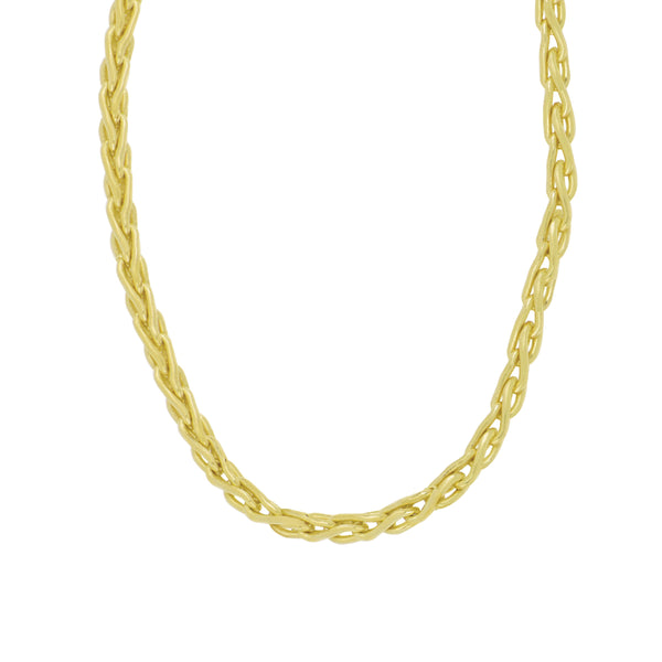 14k Yellow Gold 2.3mm Espiga Chain 18"