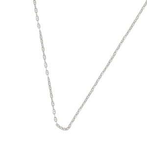 14k White Gold Baby Gucci Chain 18"