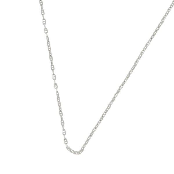 14k White Gold Baby Gucci Chain 18