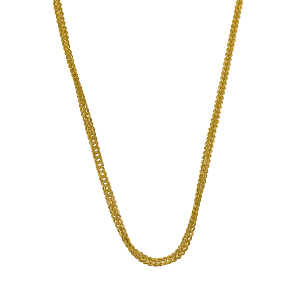 14K Yellow Gold 18" 1.2mm Singapore Foxtail Chain