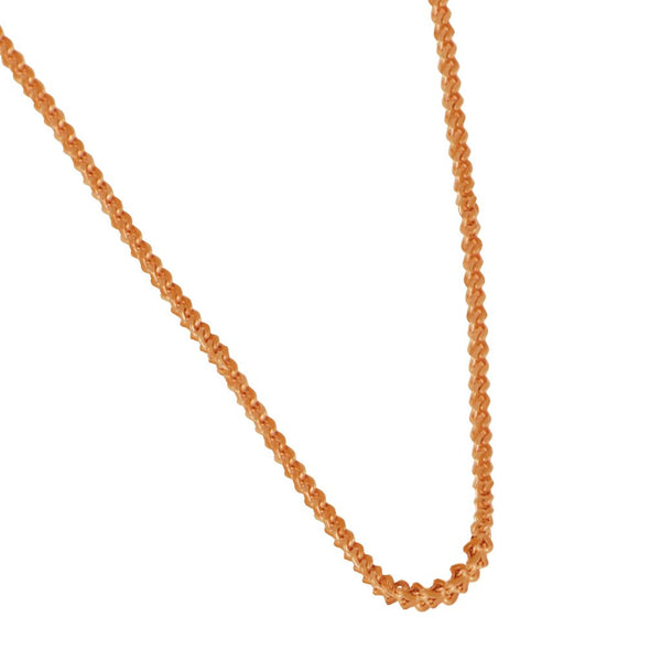 14k Rose Gold 1.2mm Foxtail Singapore Chain 18