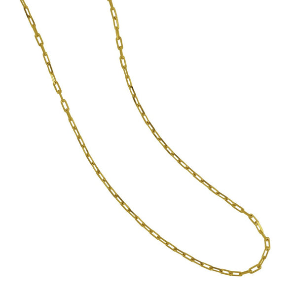 14K Yellow Gold 18" D/C Long Link Chain