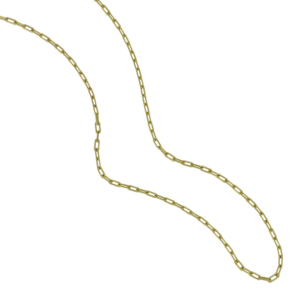 14K Yellow Gold 18" Long Link Chain