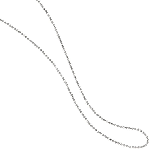 Sterling Silver Bead Chain 18"