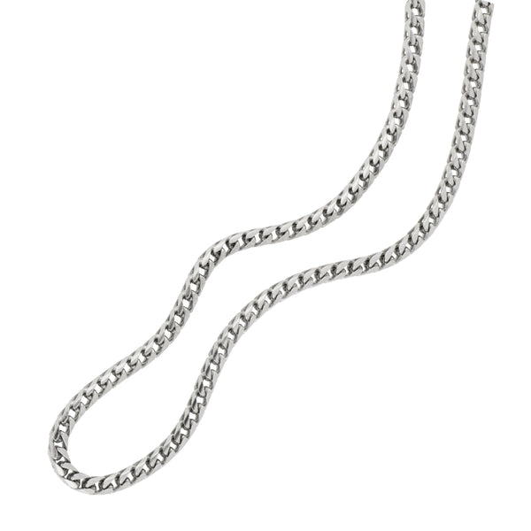 Sterling Silver 24" 3.2mm Round Franco Chain