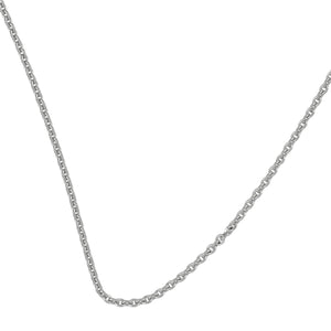 Sterling Silver 1.4mm Cable Chain 24"